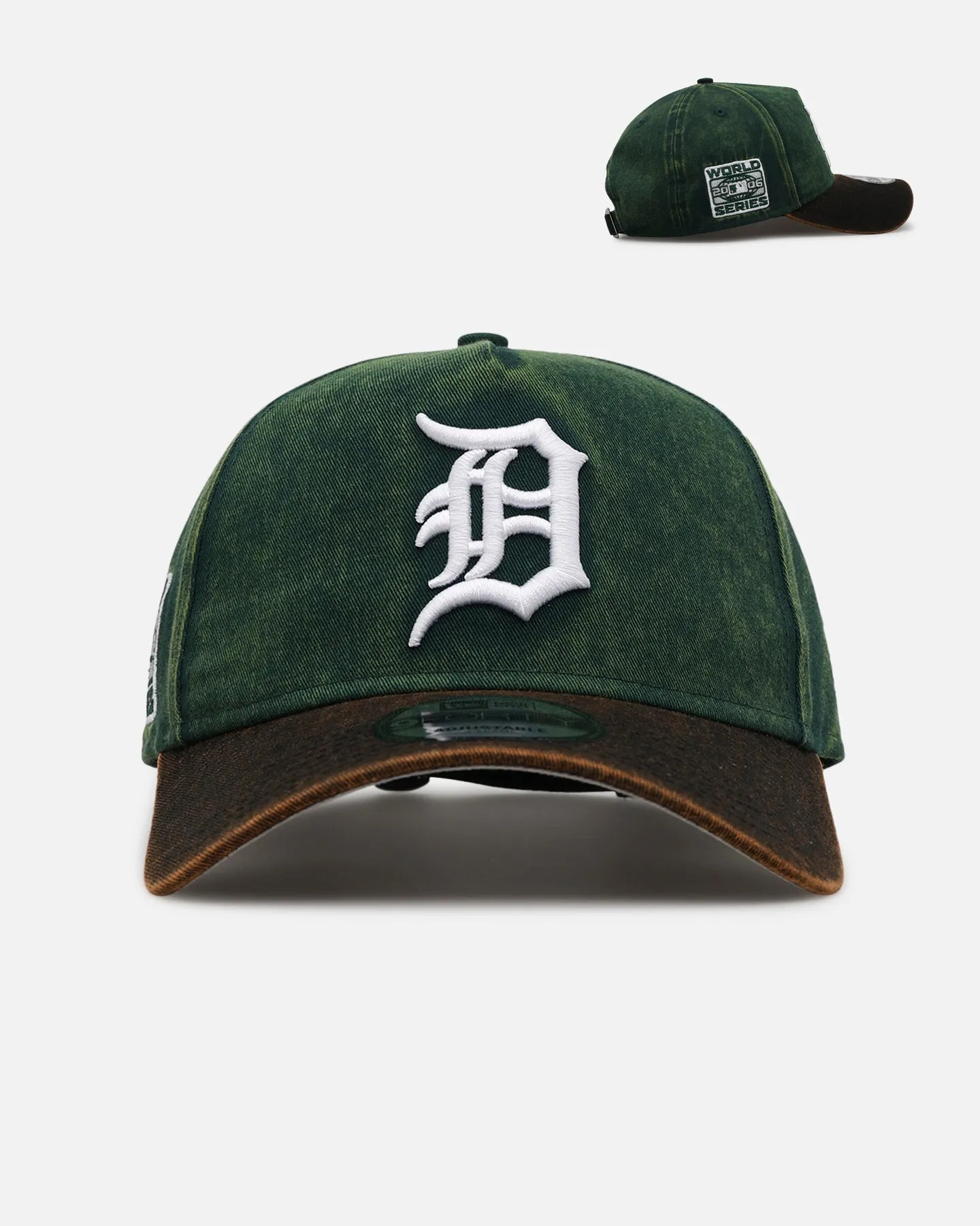New Era Detroit Tigers 'Washed Green' 9FORTY A-Frame Strapback Green/Black sold by Culture Kings