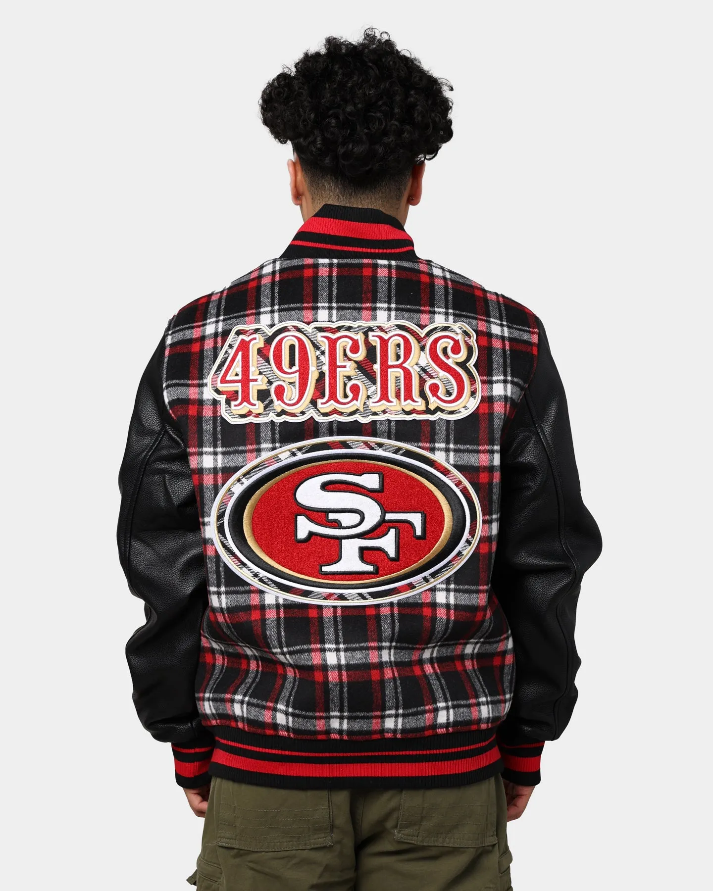 Pro Standard San Francisco 49ers Pro Prep Plaid Jacket Red/Black sold by Culture Kings product image thumbnail 5