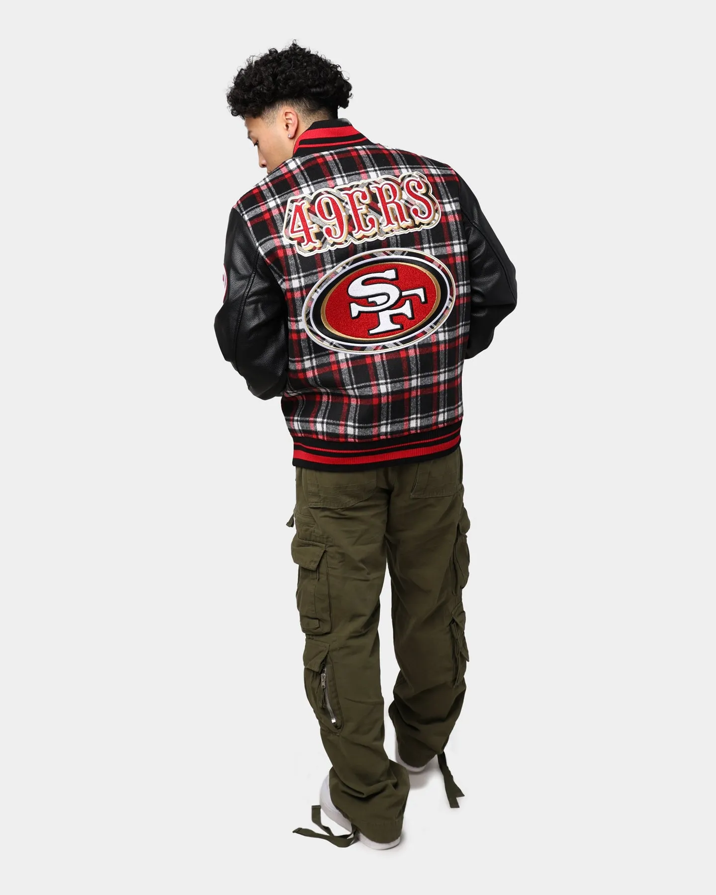 Pro Standard San Francisco 49ers Pro Prep Plaid Jacket Red/Black sold by Culture Kings product image thumbnail 3