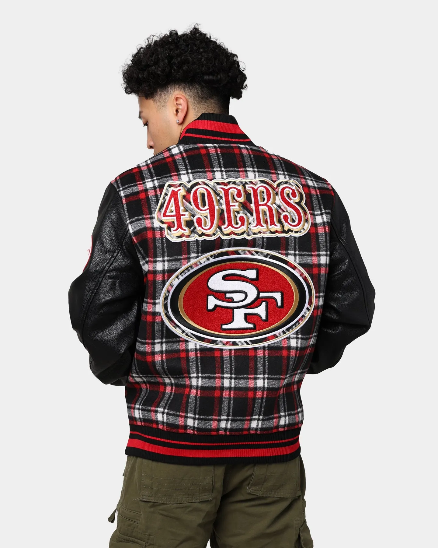Pro Standard San Francisco 49ers Pro Prep Plaid Jacket Red/Black sold by Culture Kings product image thumbnail 2