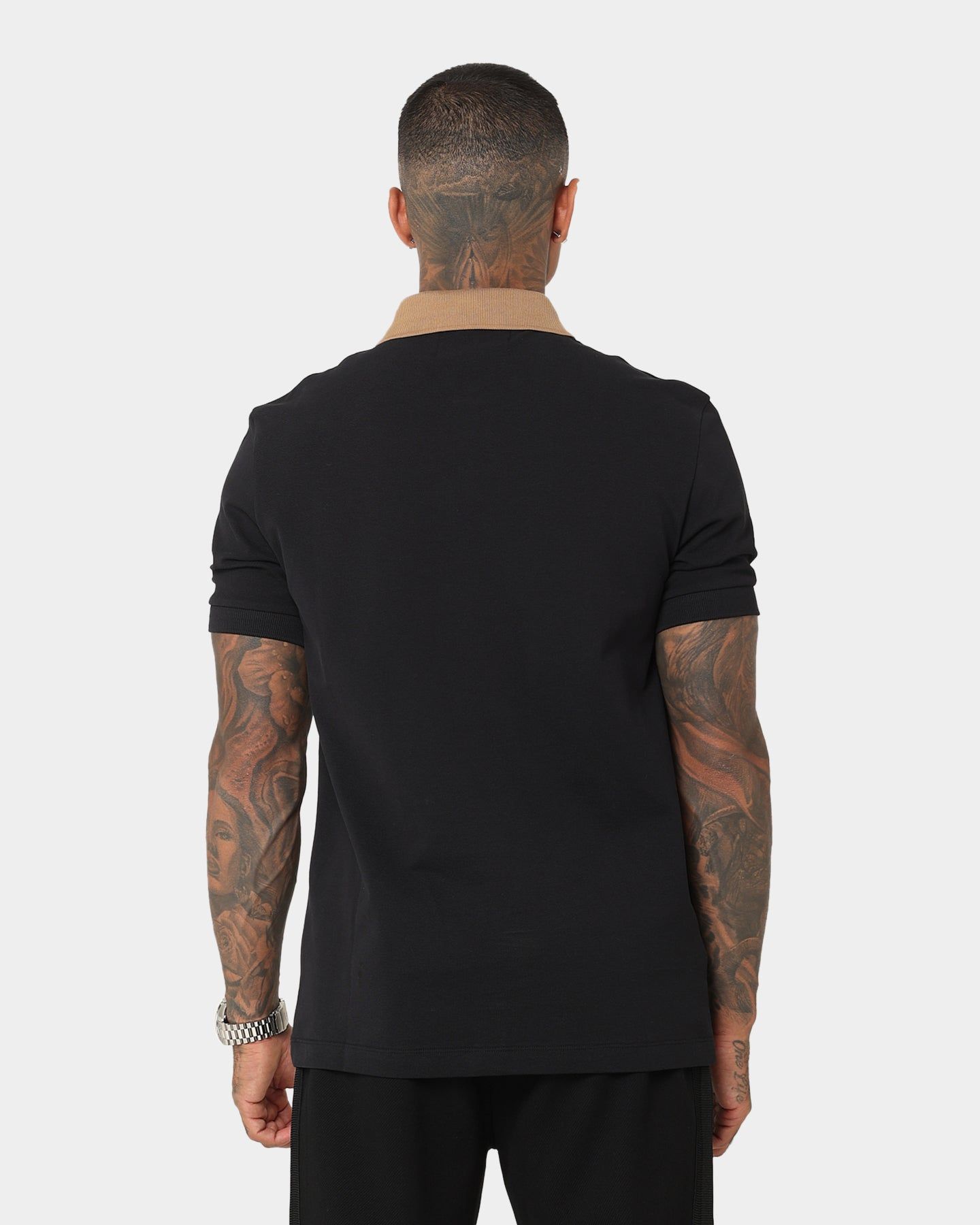 Fred Perry X Raf Simons Contrast Collar Polo T-Shirt Black sold by Culture Kings product image thumbnail 4