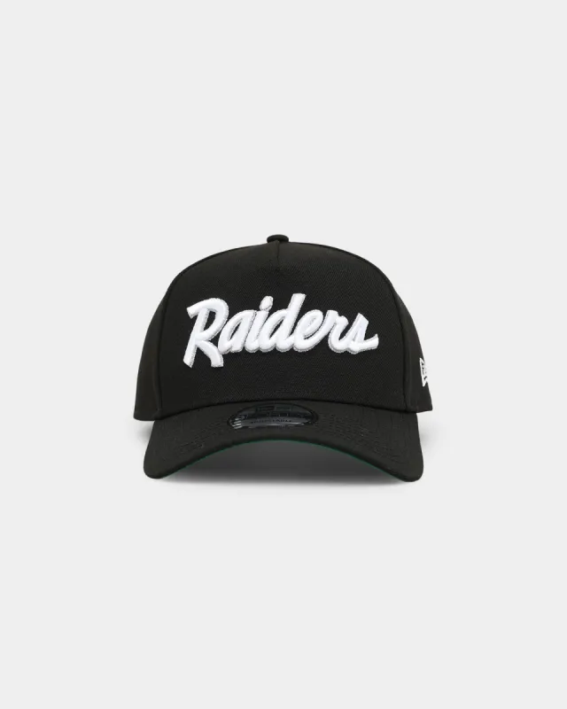 New Era Las Vegas Raiders 'Throwback Raiders' 9FORTY A-Frame Snapback Black sold by Culture Kings