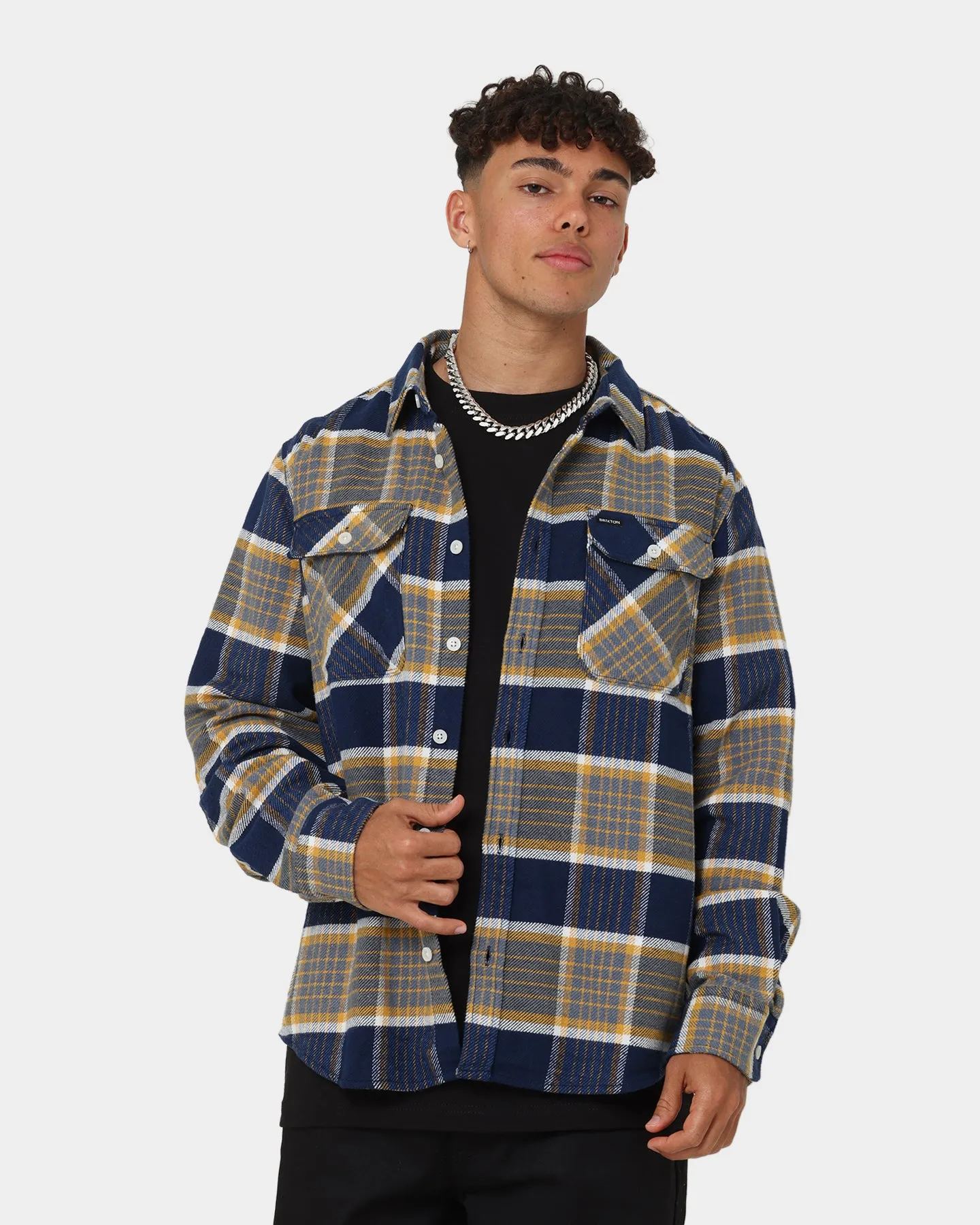 Brixton Bowery Flannel Jacket Moonlit Ocean sold by Culture Kings