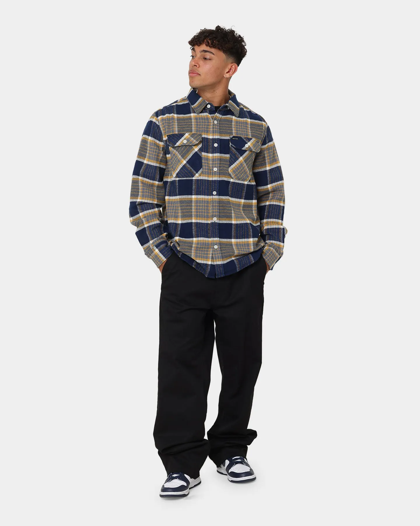 Brixton Bowery Flannel Jacket Moonlit Ocean sold by Culture Kings product image thumbnail 2