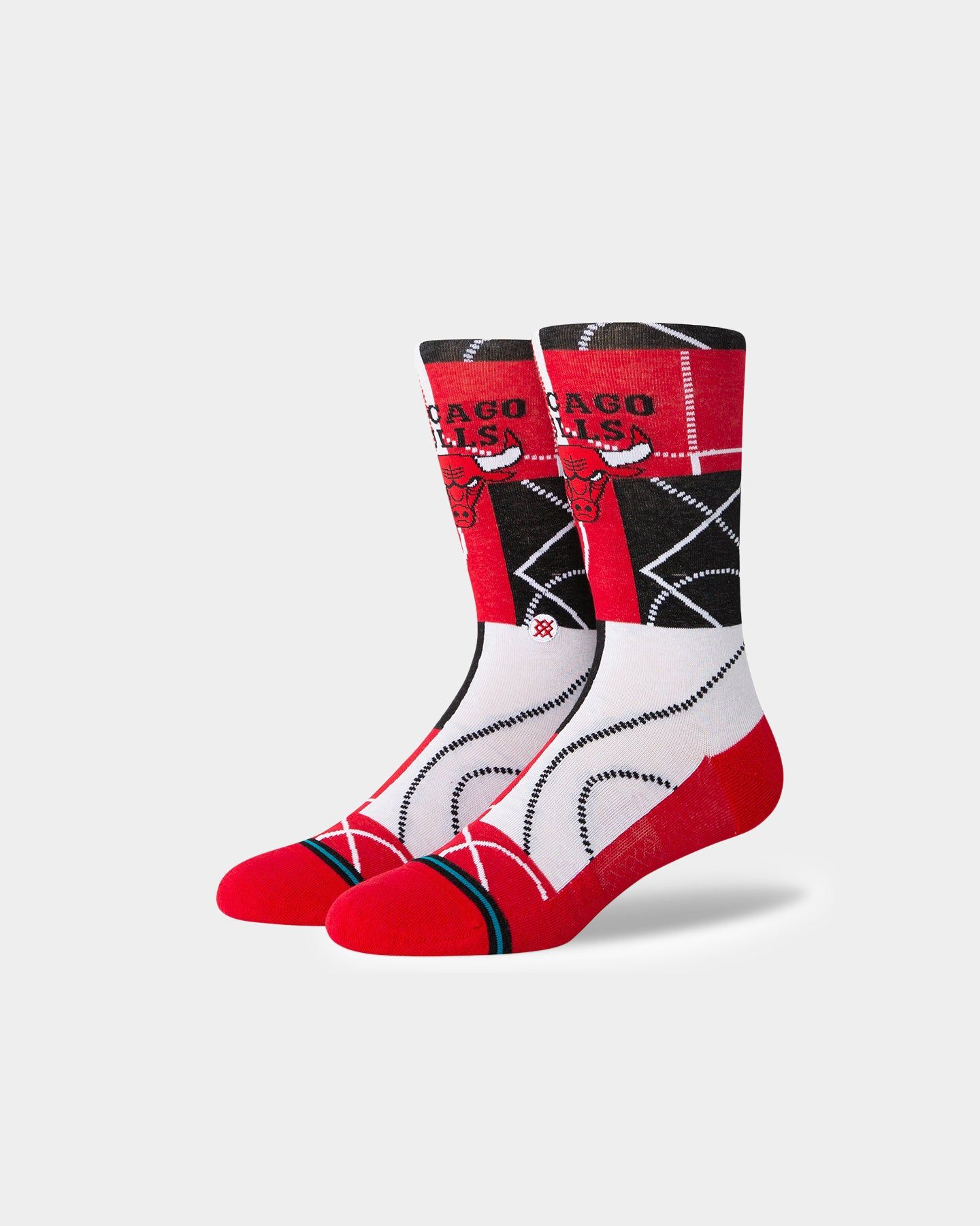 Stance X NBA Chicago Bulls Zone Crew Socks Red sold by Culture Kings product image thumbnail 2
