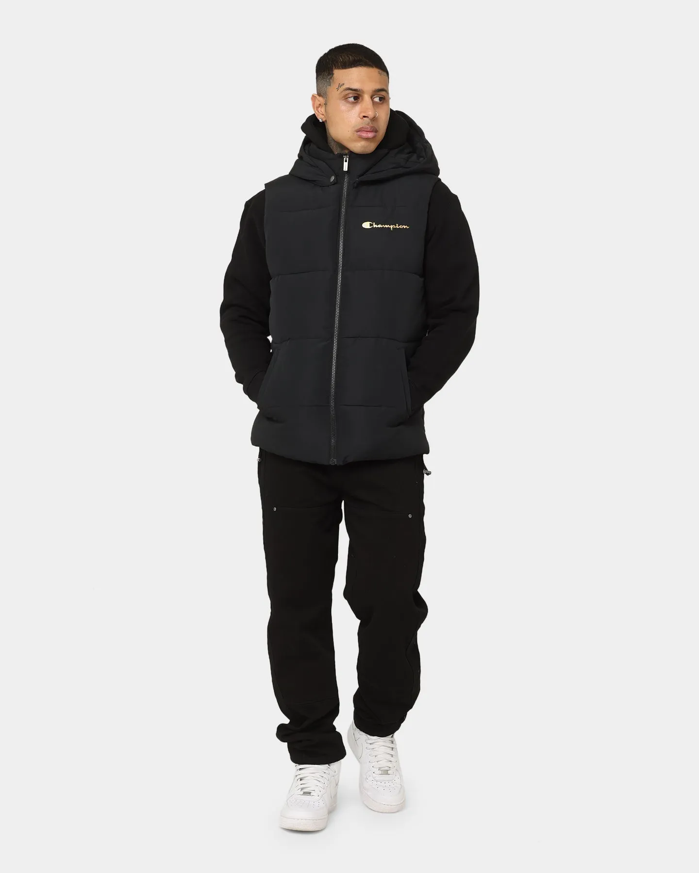 Champion Rochester Puffer Vest Black/Gold sold by Culture Kings product image thumbnail 2