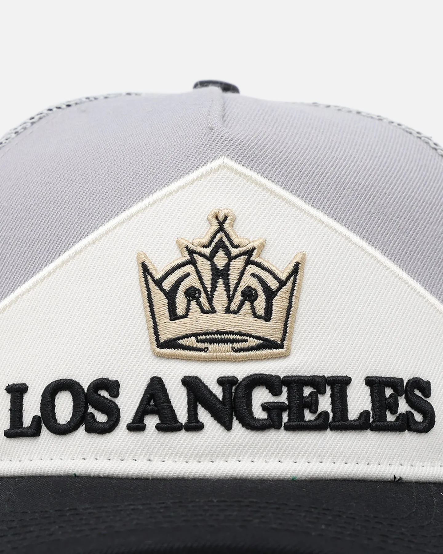 Pro Standard Los Angeles Kings Chevron Pinch Front Trucker Snapback Gray sold by Culture Kings product image thumbnail 5