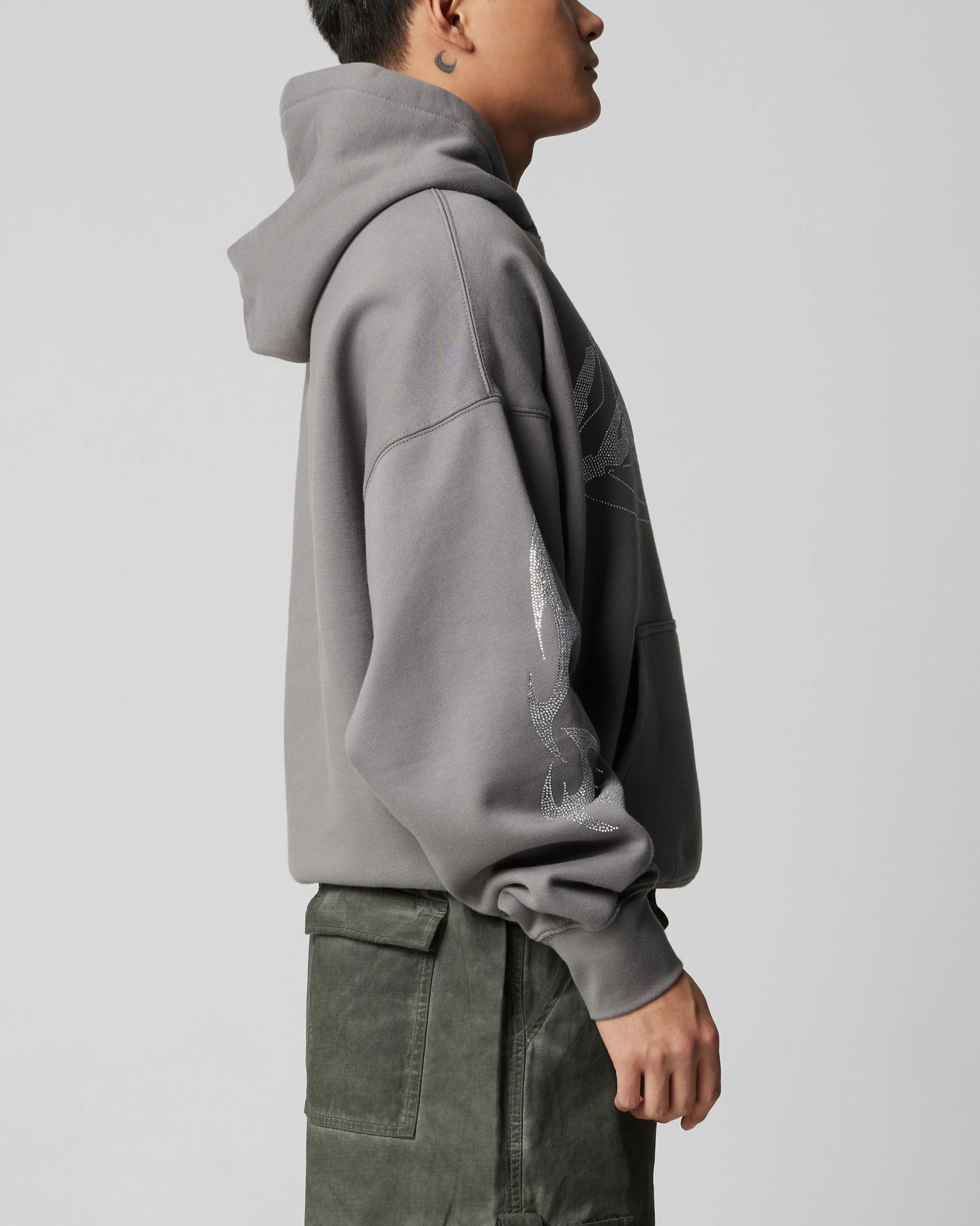 Loiter Atlantic Rhinestone Hoodie Charcoal sold by Culture Kings product image thumbnail 4