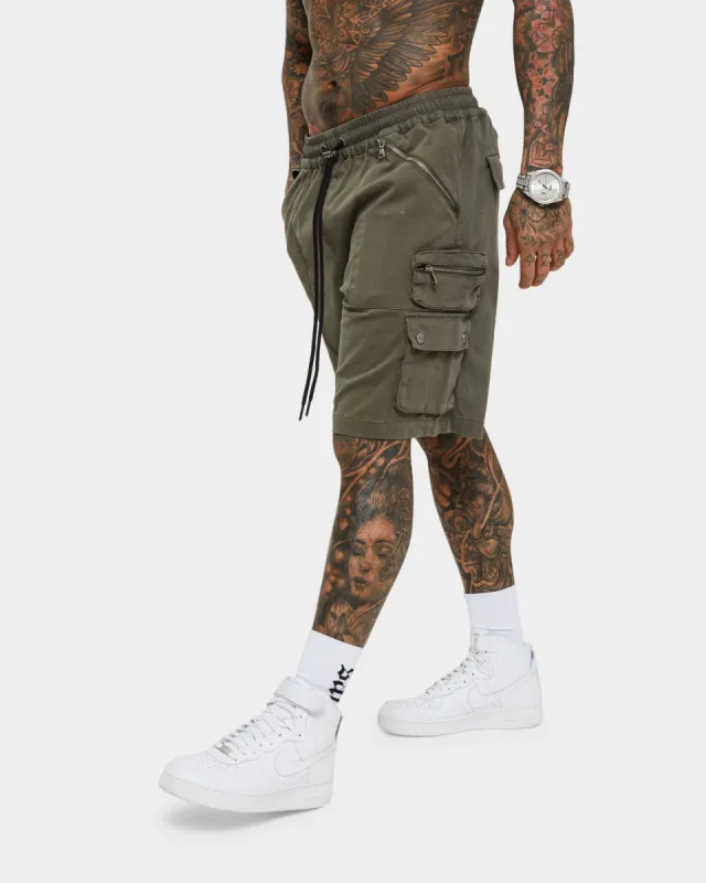 Saint Morta Desolation Cargo Shorts Army Green sold by Culture Kings
