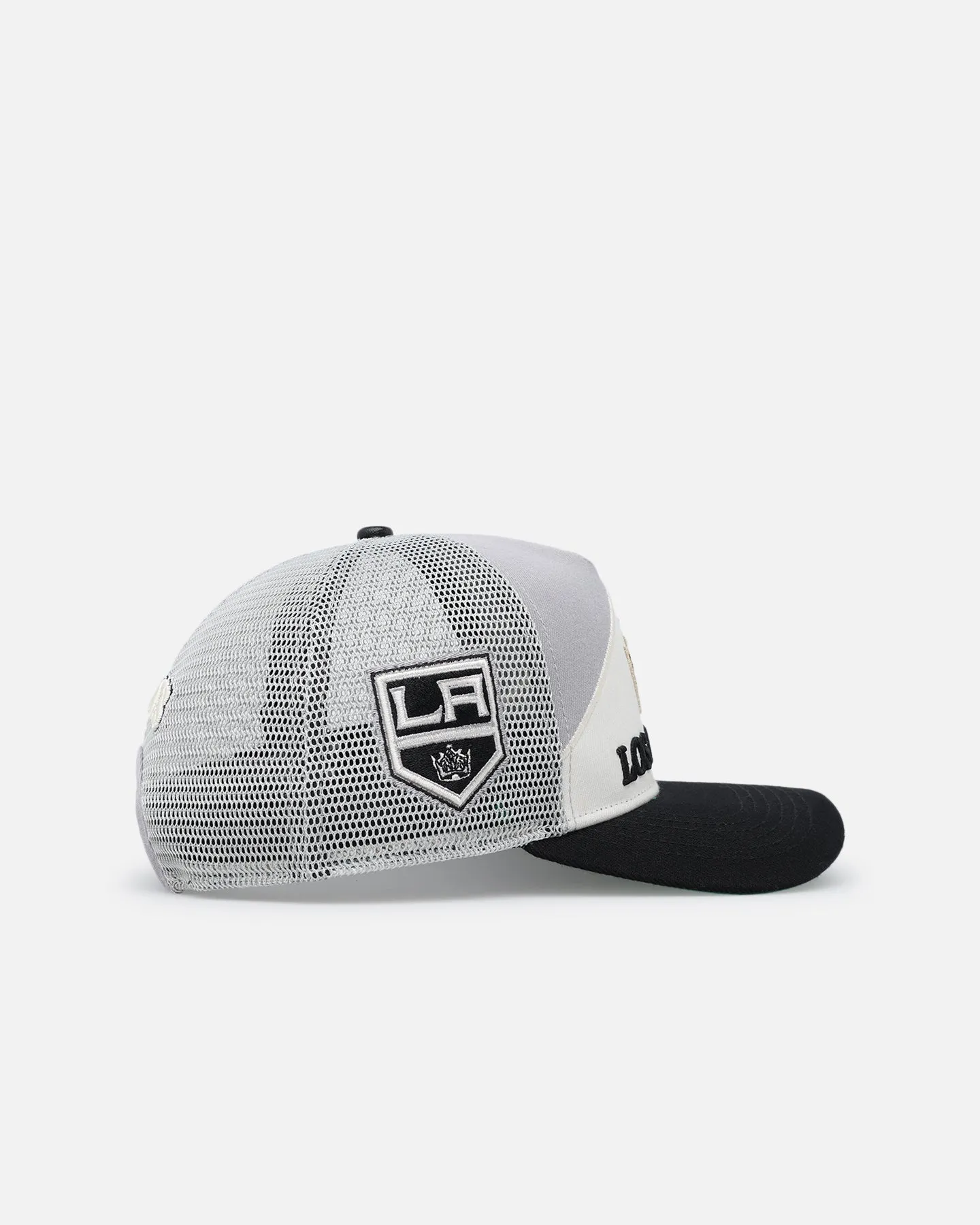 Pro Standard Los Angeles Kings Chevron Pinch Front Trucker Snapback Gray sold by Culture Kings product image thumbnail 3