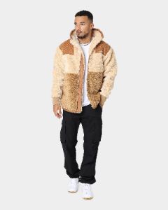 WNDRR Middleton Sherpa Jacket Tan/Mocca sold by Culture Kings