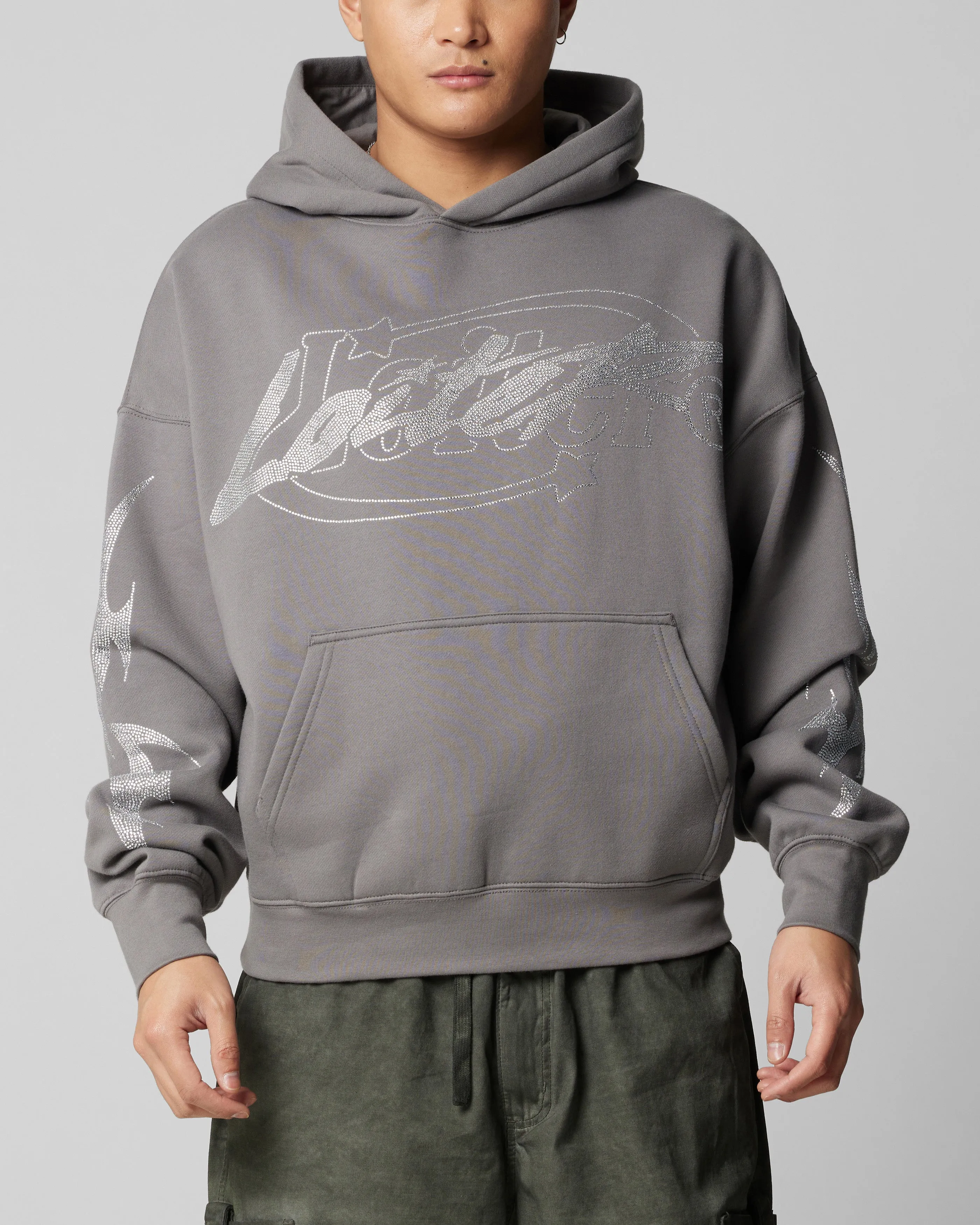 Loiter Atlantic Rhinestone Hoodie Charcoal sold by Culture Kings