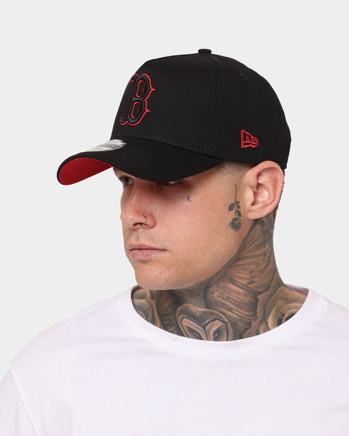 New Era Boston Red Sox 9FORTY A-Frame Snapback Black/Scarlet sold by Culture Kings product image thumbnail 8