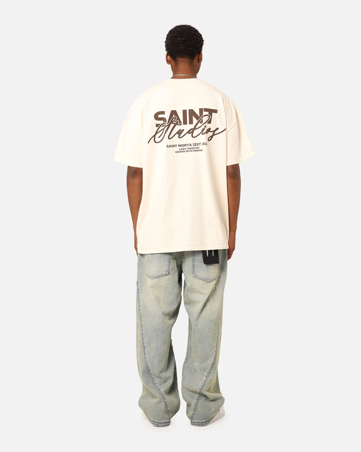Saint Morta Saint Studios T-Shirt Off White sold by Culture Kings product image thumbnail 3