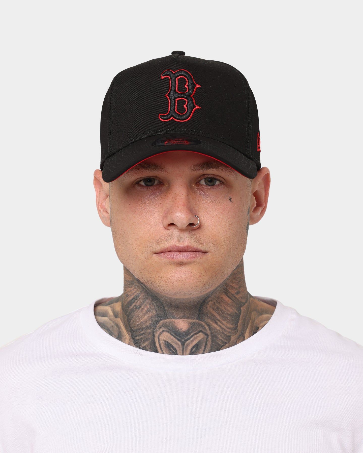 New Era Boston Red Sox 9FORTY A-Frame Snapback Black/Scarlet sold by Culture Kings product image thumbnail 2