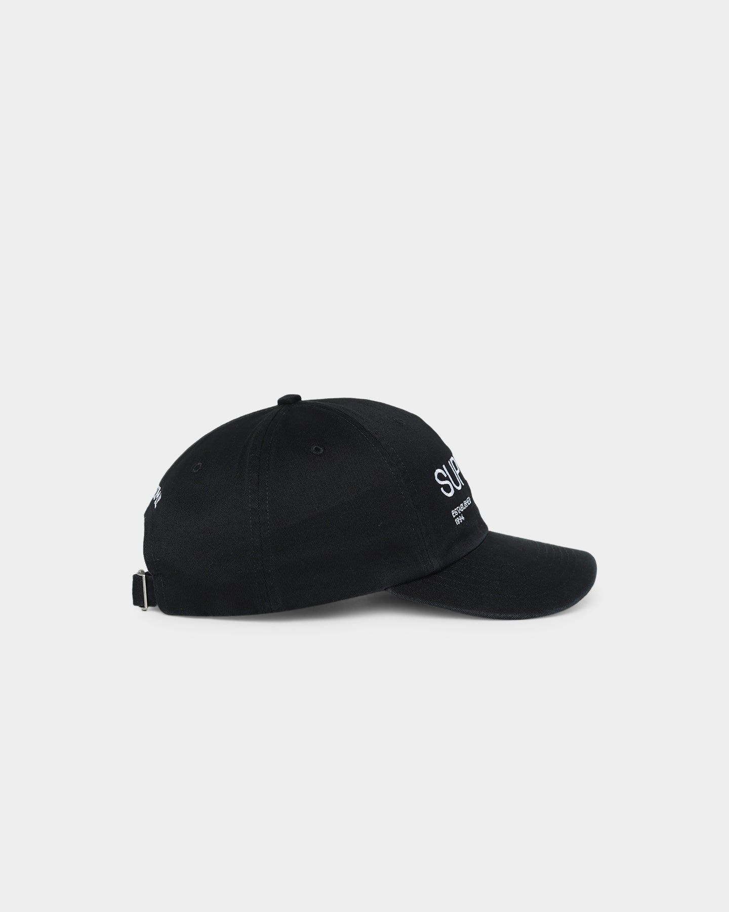 Supreme EST. 1994 6 Panel Strapback Black sold by Culture Kings product image thumbnail 3