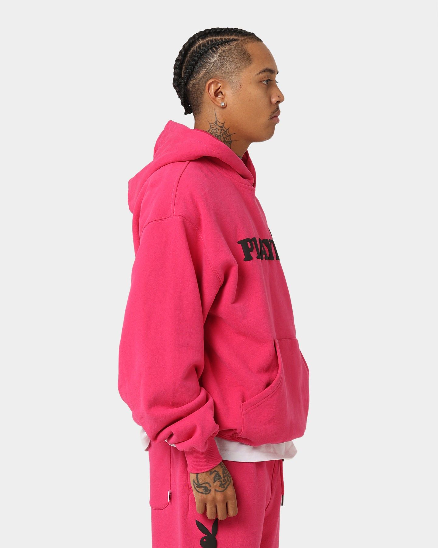 Playboy By CK Wordmark Hoodie Pink sold by Culture Kings product image thumbnail 7