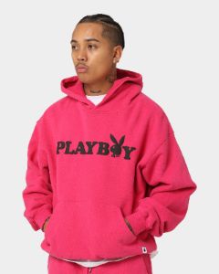 Playboy By CK Wordmark Hoodie Pink sold by Culture Kings