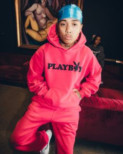 Playboy By CK Wordmark Hoodie Pink sold by Culture Kings