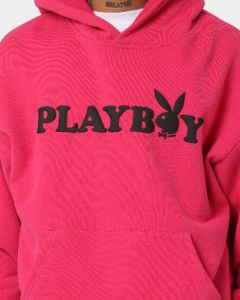 Playboy By CK Wordmark Hoodie Pink sold by Culture Kings