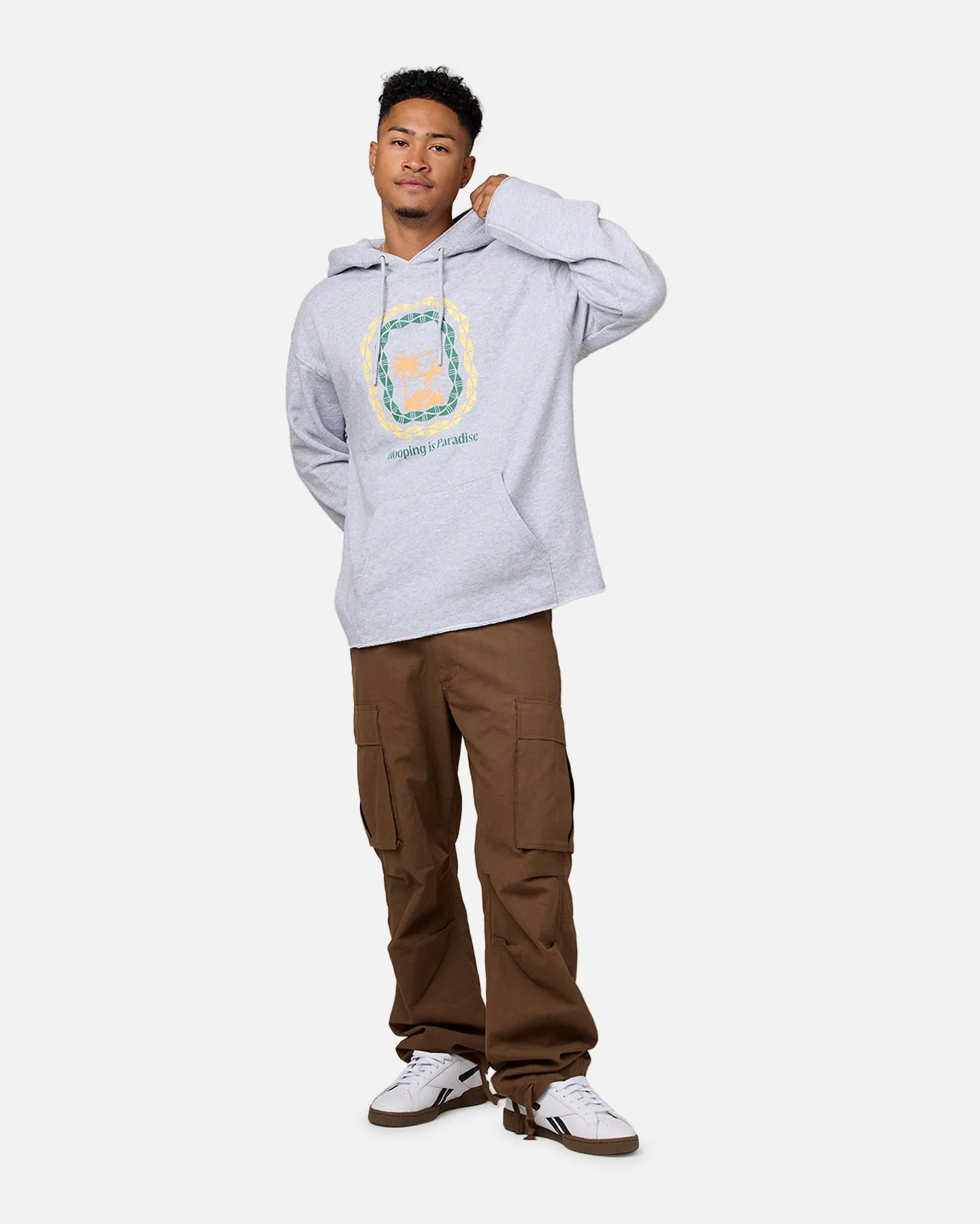 Overtime Paradise Palms Hoodie Grey sold by Culture Kings product image thumbnail 3