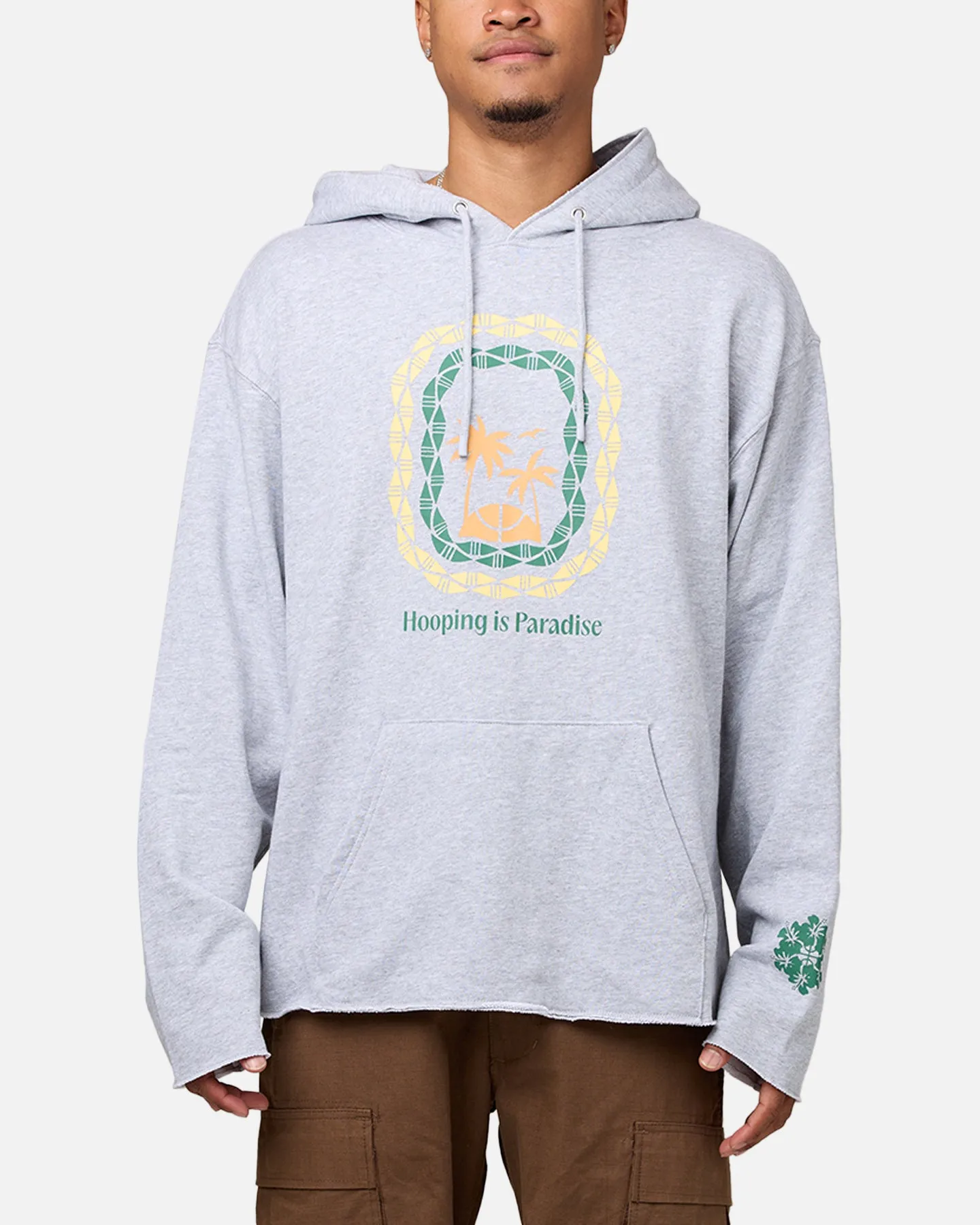 Overtime Paradise Palms Hoodie Grey sold by Culture Kings