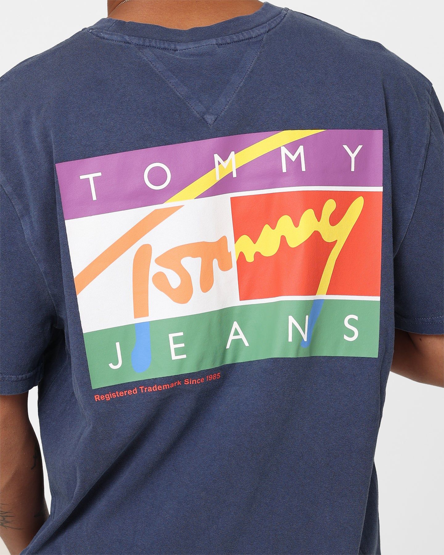 Tommy Jeans Classic Signature Pop Flag T-Shirt Twilight Navy sold by Culture Kings product image thumbnail 4
