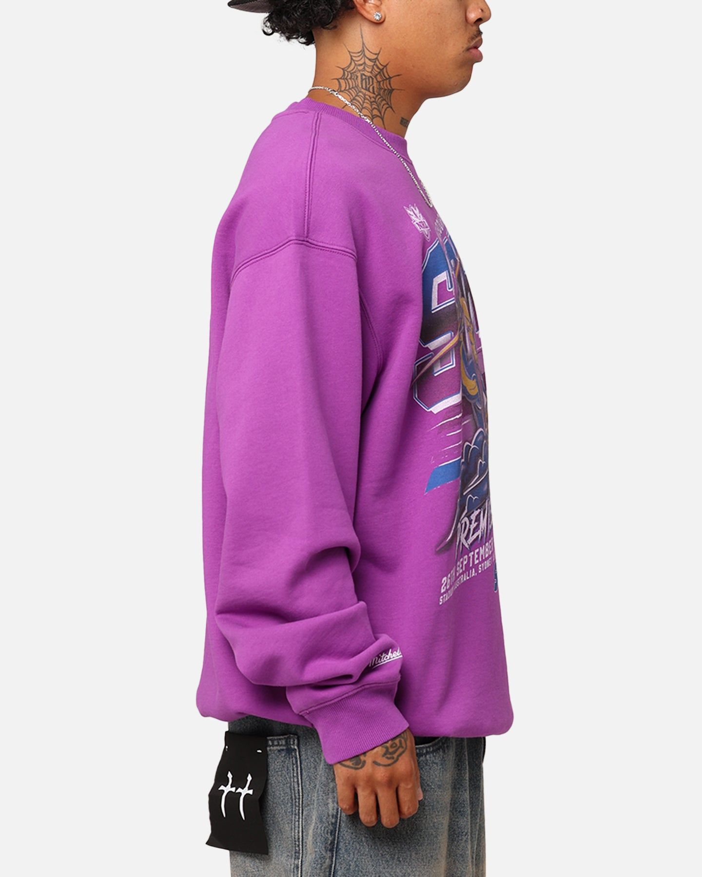 Mitchell & Ness Melbourne Storm Premiers 1999 Season Crewneck Purple sold by Culture Kings product image thumbnail 4