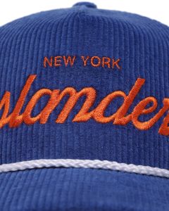 47 Brand New York Islanders 'NHL Corduroy Team Script' Corduroy Crossrope '47 Hitch Snapback Royal sold by Culture Kings