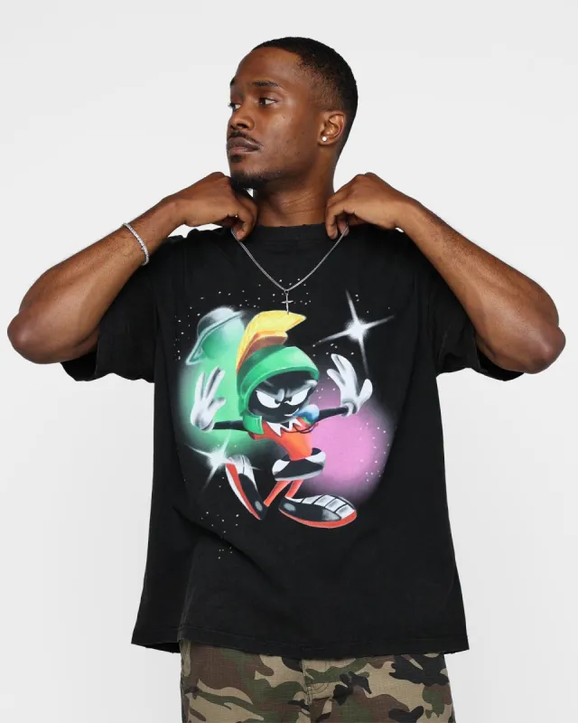 Renowned LA X Looney Tunes Marvin Airbrush Vintage T-Shirt Black sold by Culture Kings