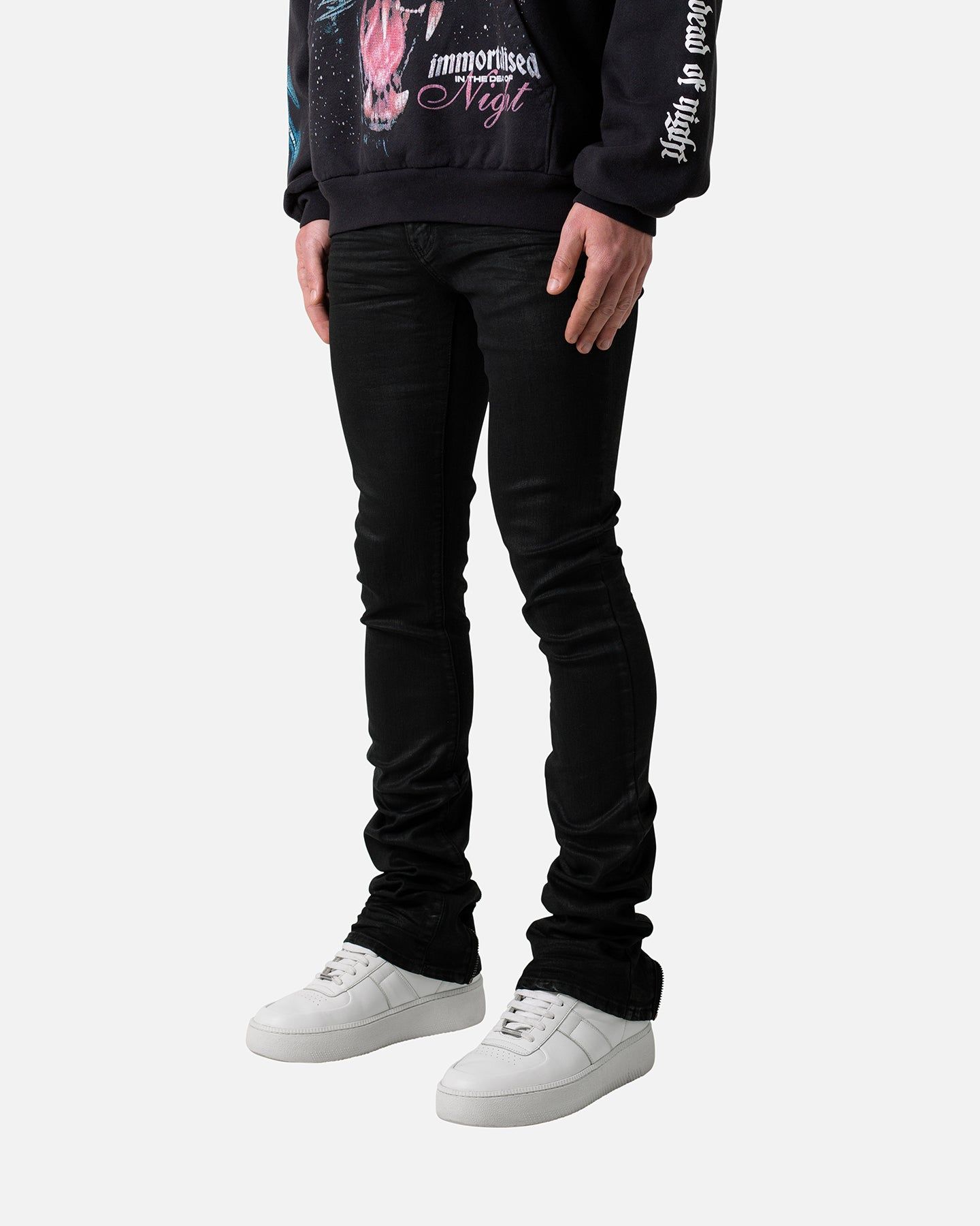 MNML X491 Convertible Skinny Denim Jeans Waxed Black sold by Culture Kings product image thumbnail 2