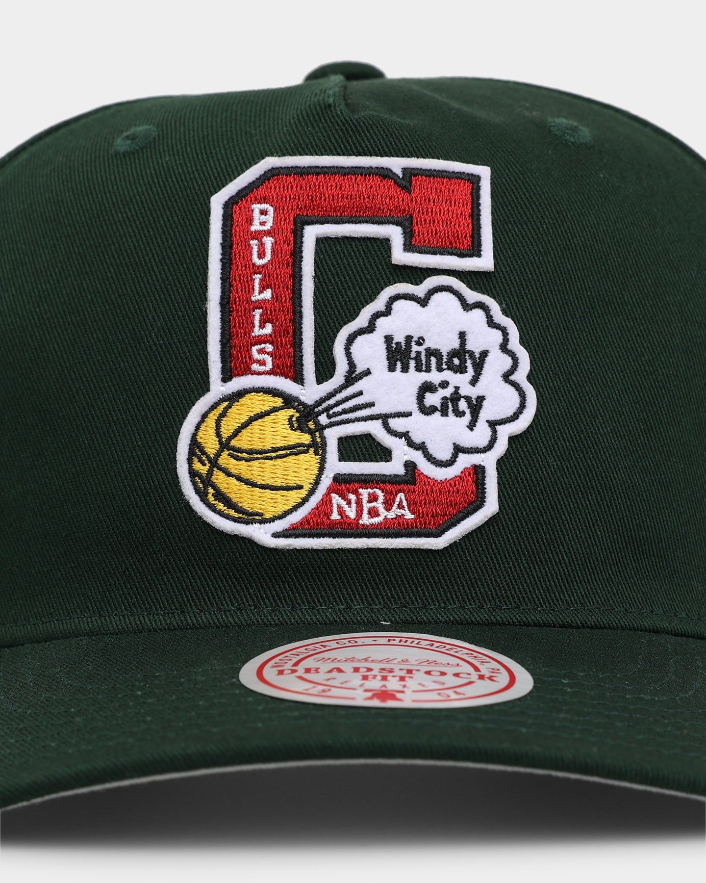 Mitchell & Ness Chicago Bulls Letterman Deadstock Snapback Malachite Green sold by Culture Kings product image thumbnail 5