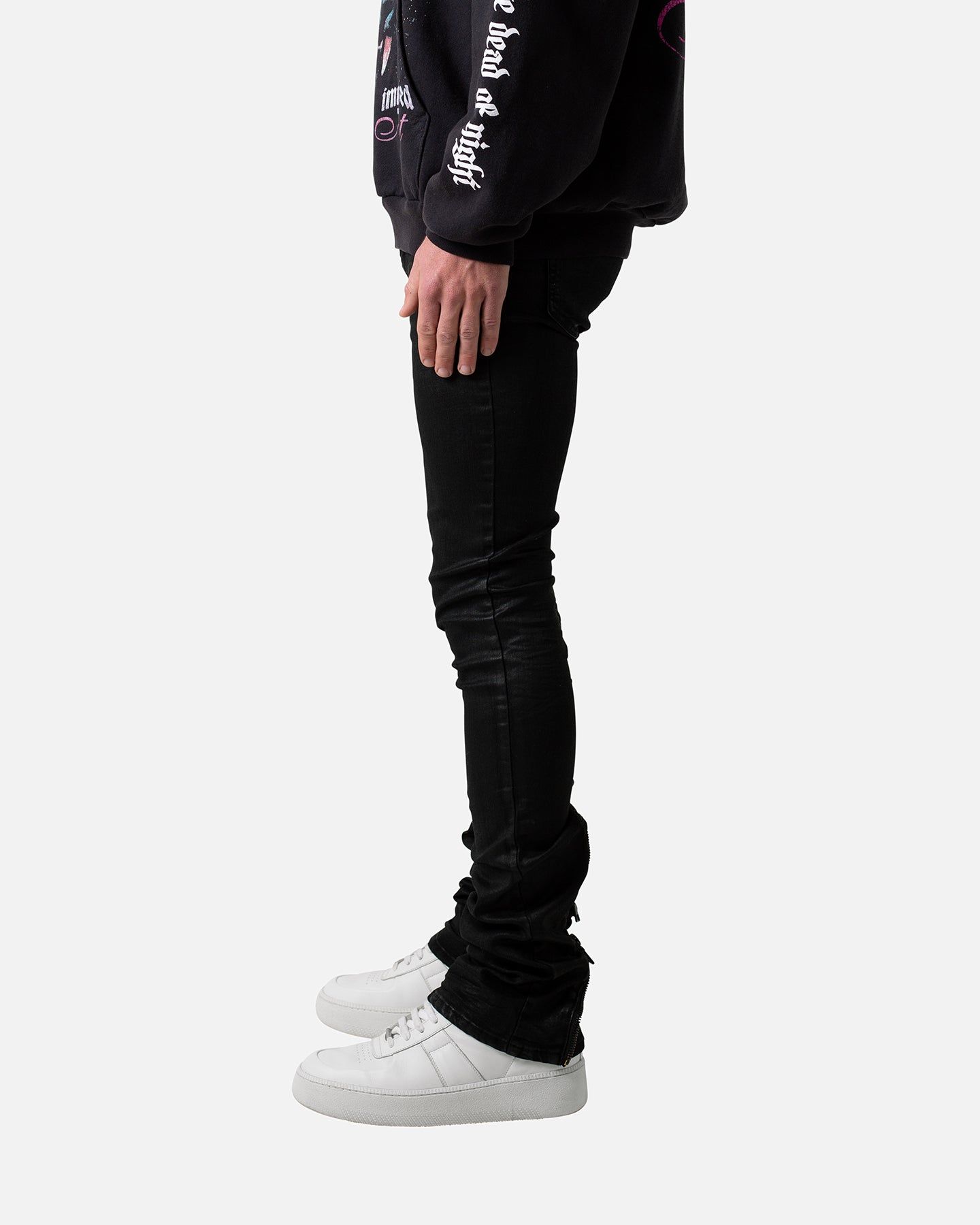 MNML X491 Convertible Skinny Denim Jeans Waxed Black sold by Culture Kings product image thumbnail 3