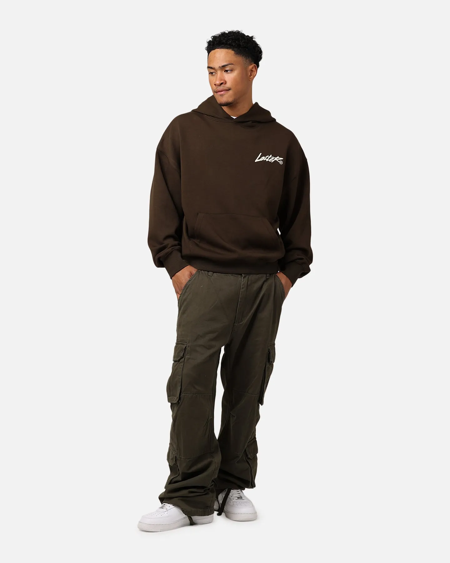 Loiter Chroma Premium Hoodie Dark Chocolate sold by Culture Kings product image thumbnail 5
