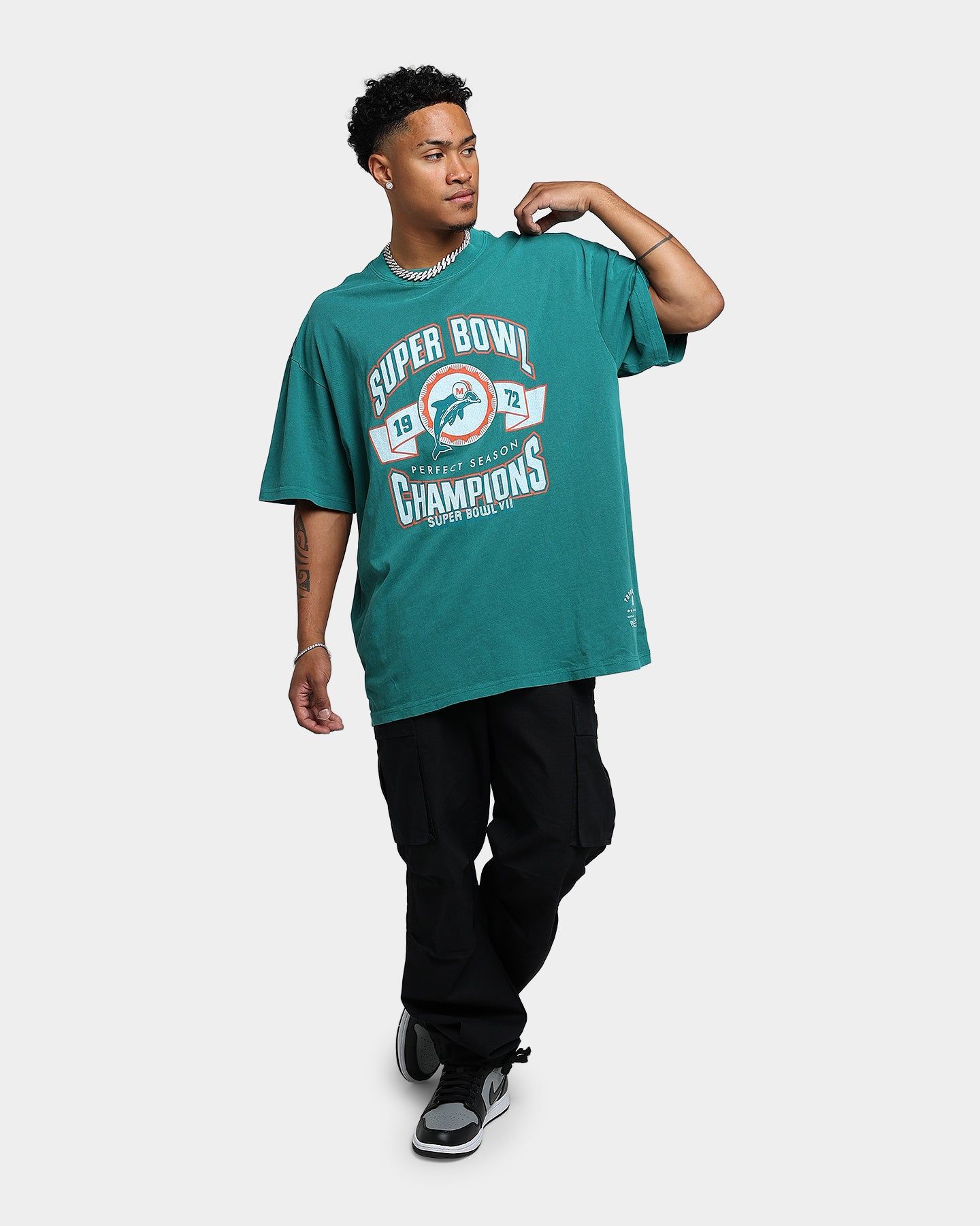 Mitchell & Ness Perfect Season T-Shirt Faded Teal sold by Culture Kings product image thumbnail 2