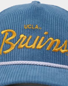 47 Brand UCLA Bruins 'NCAA Corduroy Team Script' Corduroy Crossrope 47 Hitch Snapback Montego sold by Culture Kings