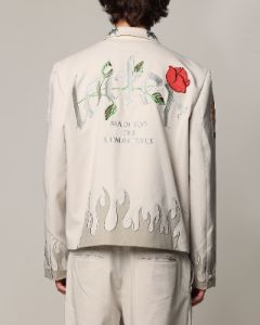 Loiter Western Blazer Jacket Off White sold by Culture Kings