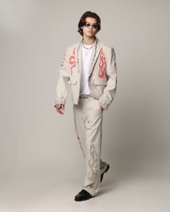 Loiter Western Blazer Jacket Off White sold by Culture Kings