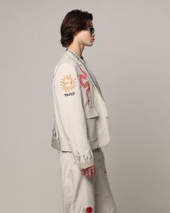 Loiter Western Blazer Jacket Off White sold by Culture Kings