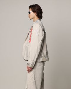 Loiter Western Blazer Jacket Off White sold by Culture Kings