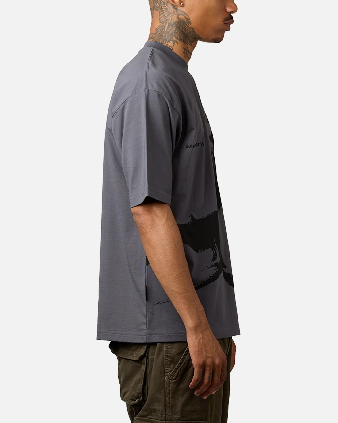 Saint Morta Fear The Abyss Patrol T-Shirt Dark Grey sold by Culture Kings product image thumbnail 4