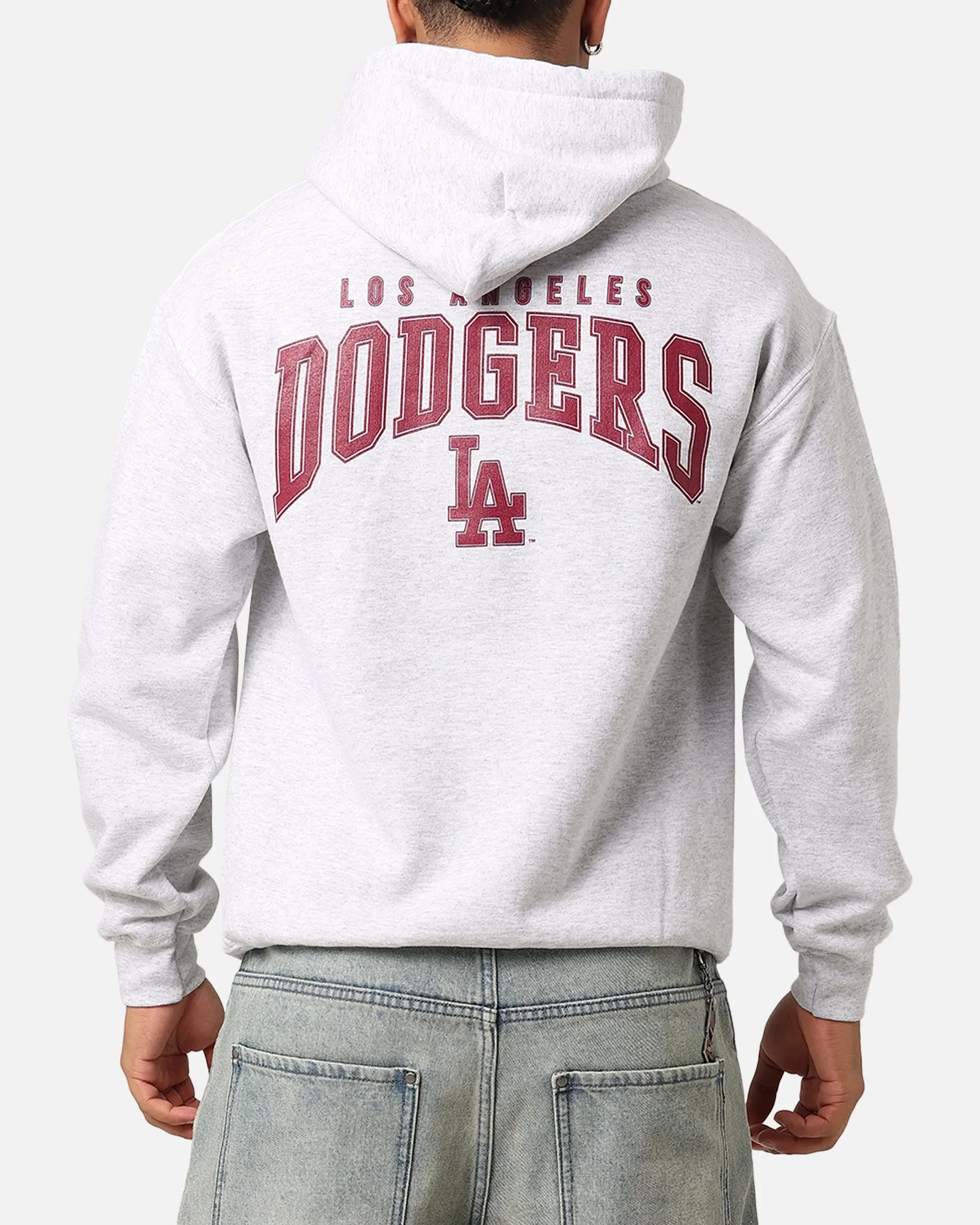 Majestic Athletic Los Angeles Lakers Fulter Team Arch Hoodie Grey Marle sold by Culture Kings