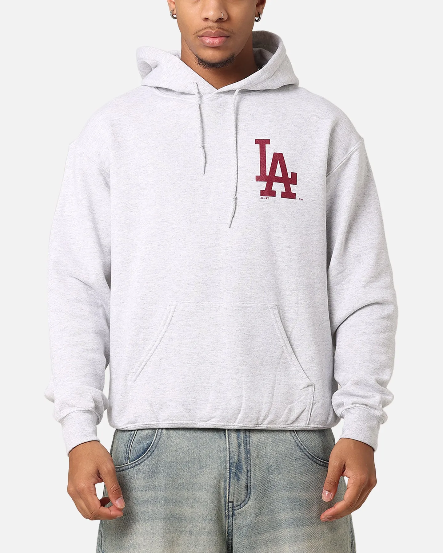 Majestic Athletic Los Angeles Lakers Fulter Team Arch Hoodie Grey Marle sold by Culture Kings product image thumbnail 2