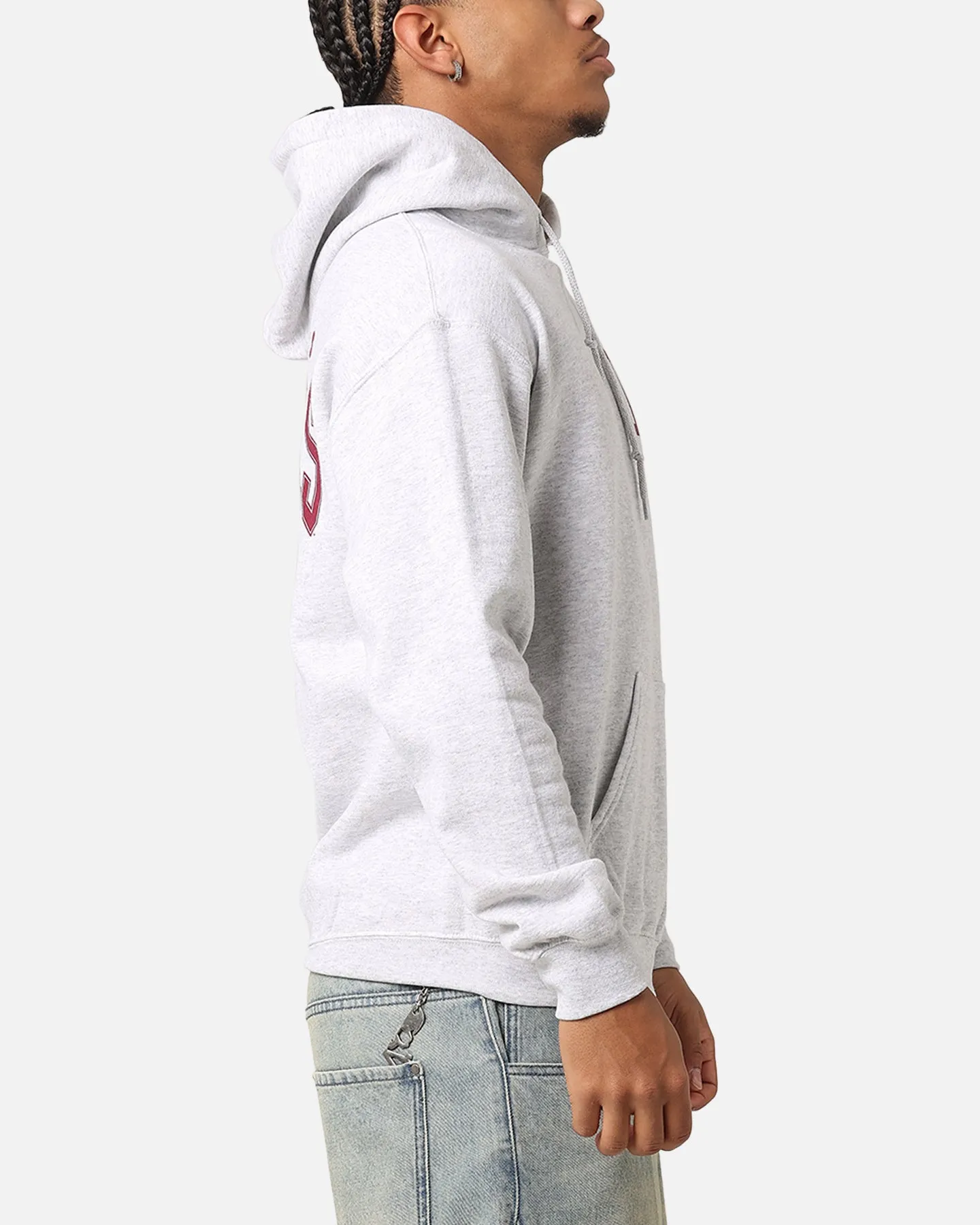 Majestic Athletic Los Angeles Lakers Fulter Team Arch Hoodie Grey Marle sold by Culture Kings product image thumbnail 5