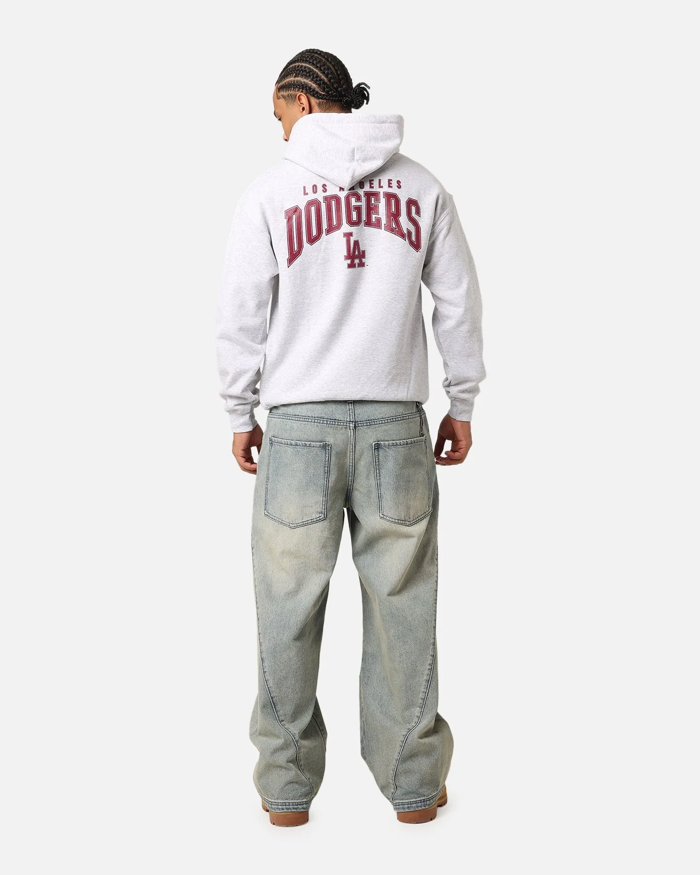 Majestic Athletic Los Angeles Lakers Fulter Team Arch Hoodie Grey Marle sold by Culture Kings product image thumbnail 3