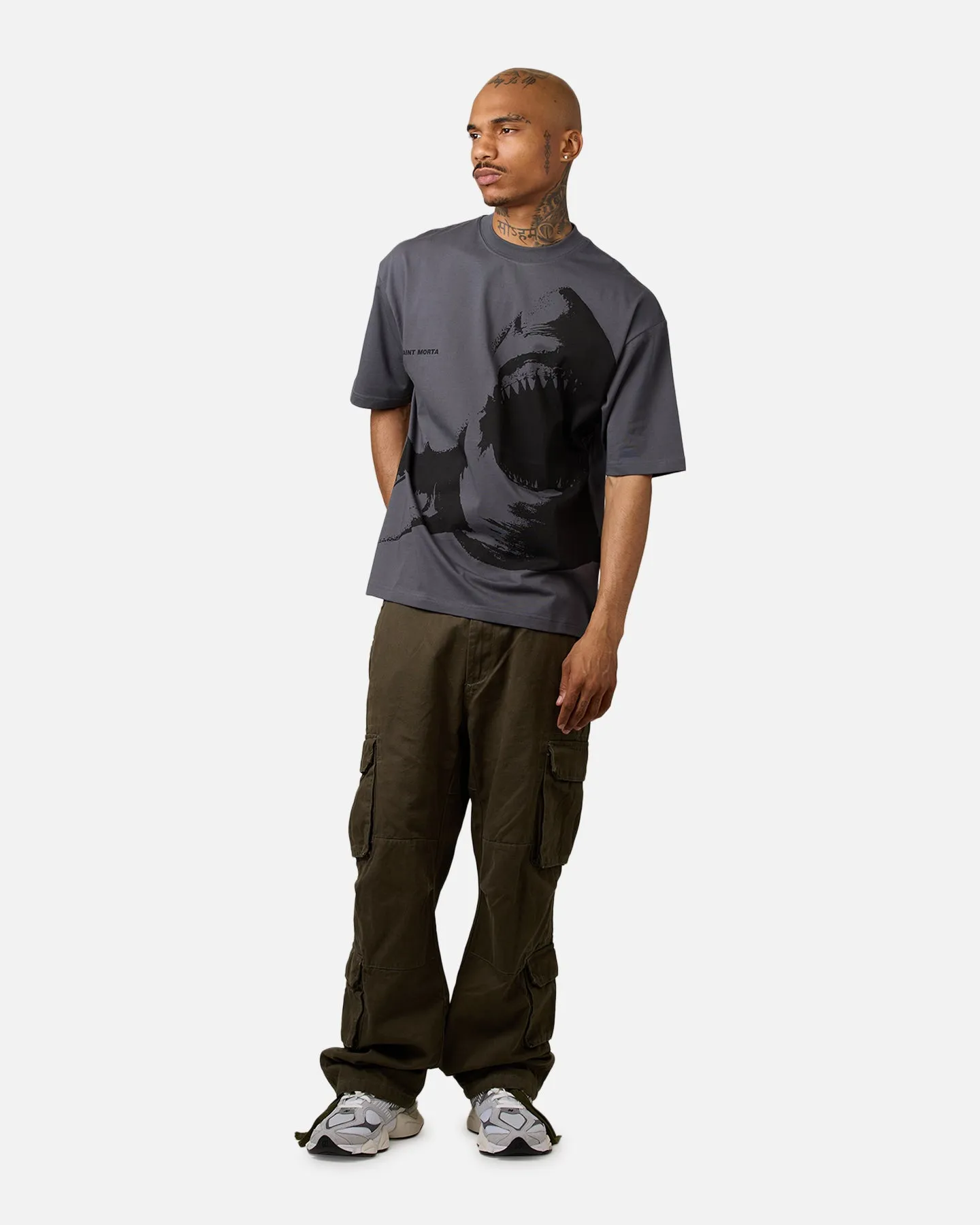 Saint Morta Fear The Abyss Patrol T-Shirt Dark Grey sold by Culture Kings product image thumbnail 3