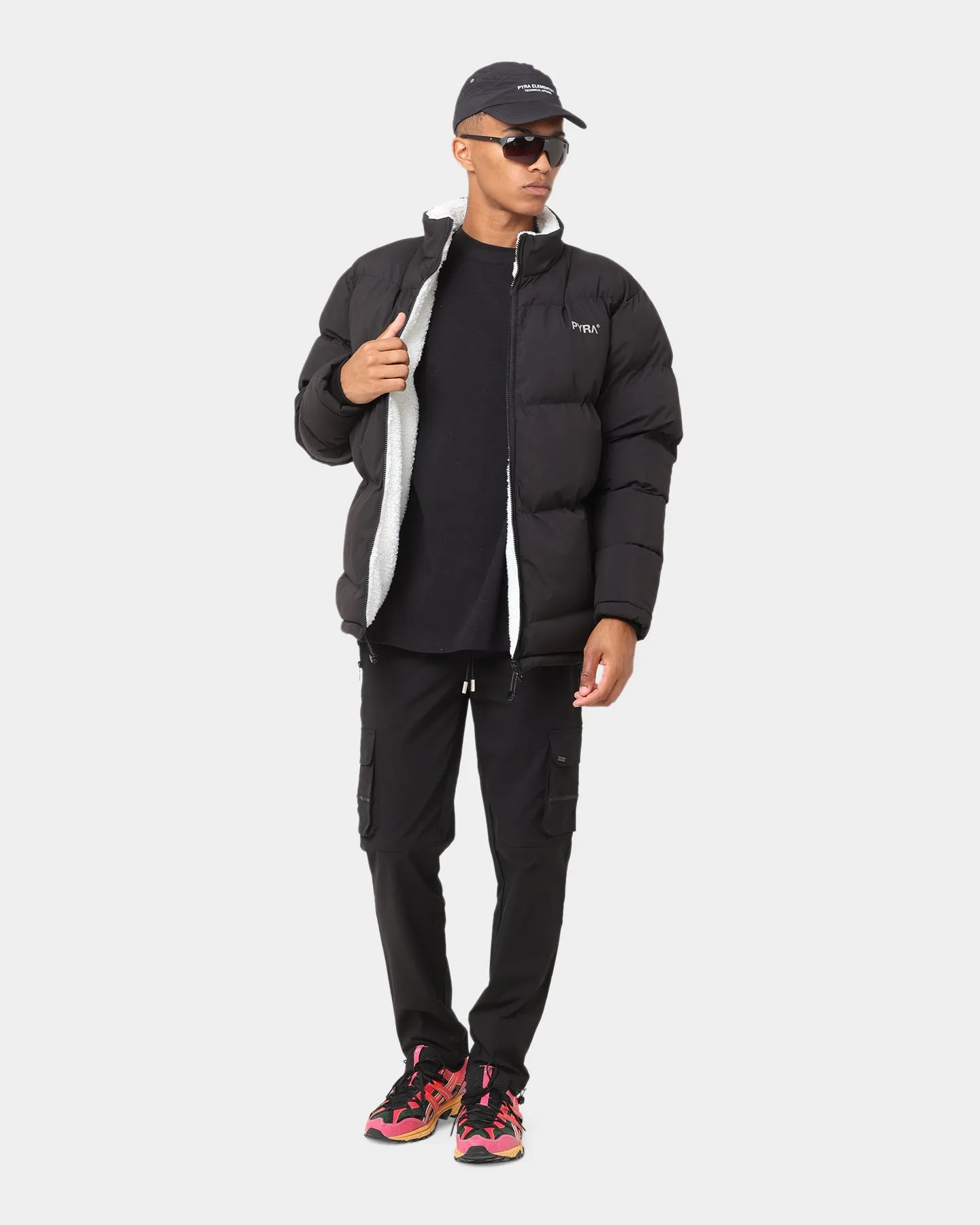 PYRA Sherpa Puffa Jacket Black sold by Culture Kings product image thumbnail 2