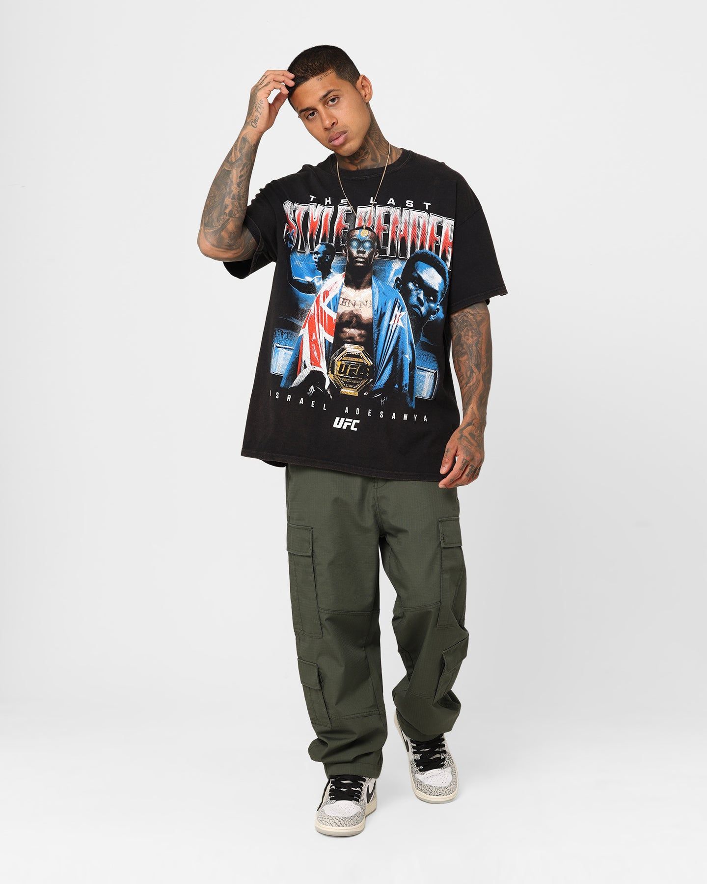 Goat Crew X UFC Israel Adesanya Last Stylebender Vintage T-Shirt Black Wash sold by Culture Kings product image thumbnail 3