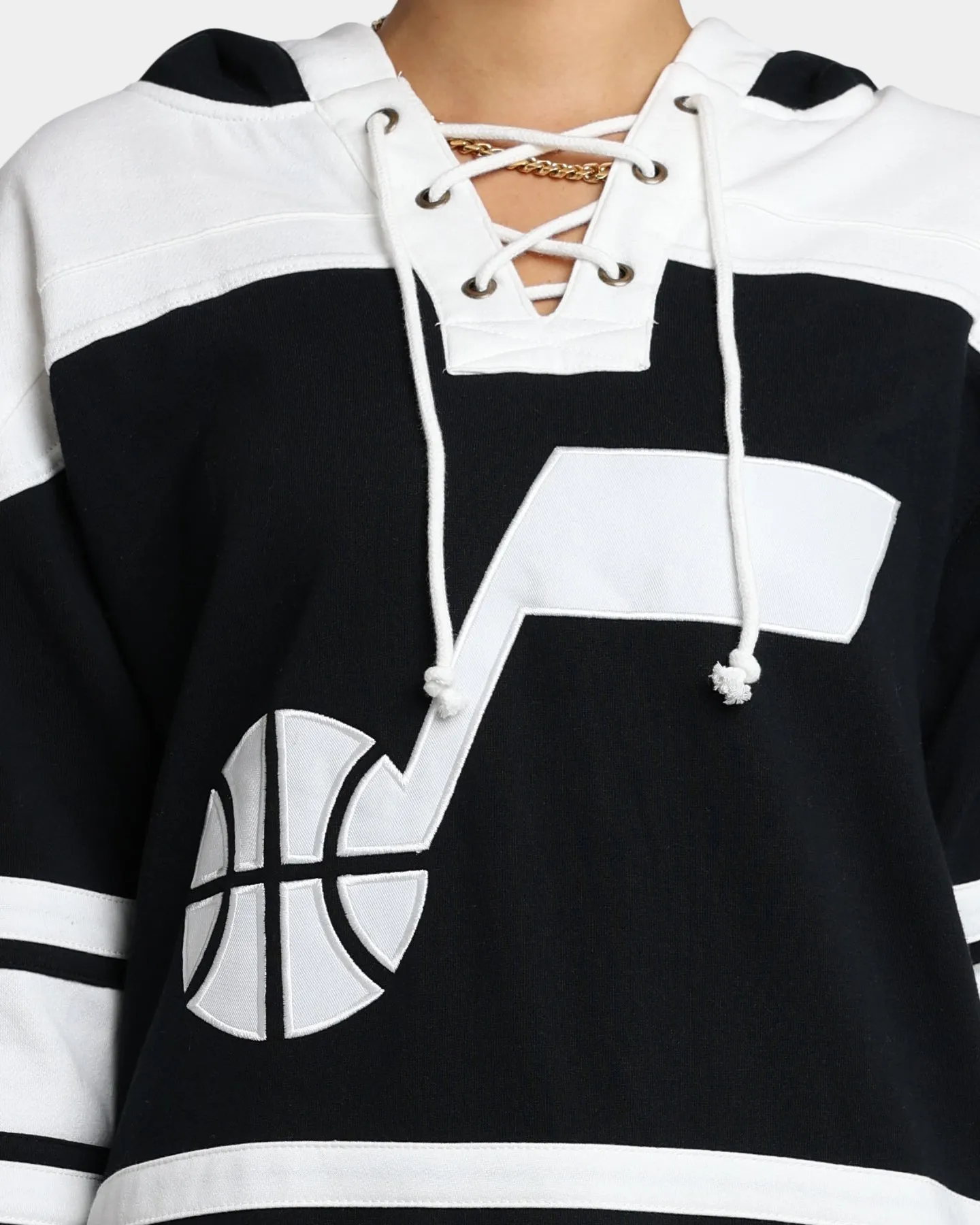 47 Brand Utah Jazz Superior Lacer Hoodie Jet Black sold by Culture Kings product image thumbnail 3