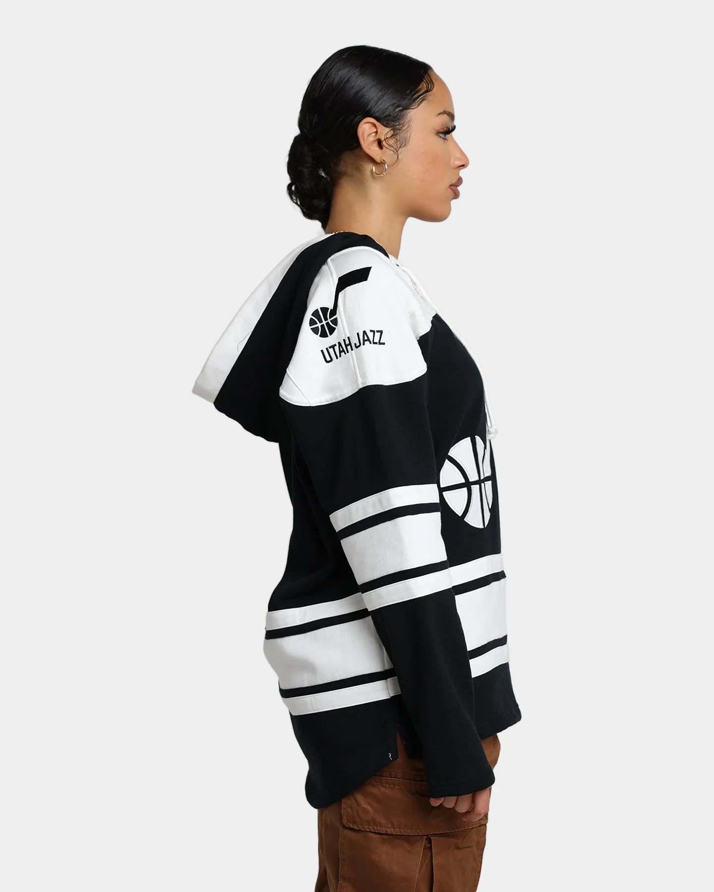 47 Brand Utah Jazz Superior Lacer Hoodie Jet Black sold by Culture Kings product image thumbnail 5